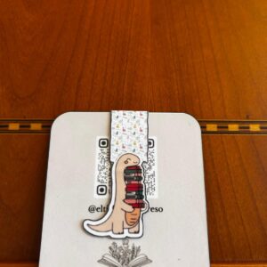 Marcapáginas Magnético Dino con Libros.